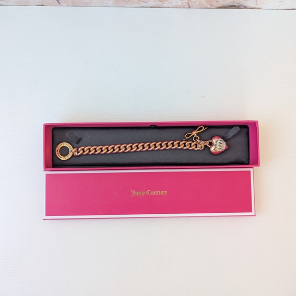 Juicy Couture Gold Bracelet with Heart Charm - Picture 7 of 8